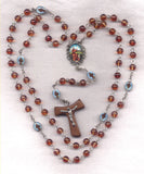 Brigittine Rosary St Francis of Assisi glass beads BR55A