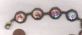 Colour Pictures Favorite Saints Medium Bronze Chain Bracelet BR058