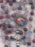 Brigittine Rosary St Philomena Virgin Martyr glass  BR67