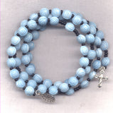 Roses Pastel Yellow spring wire rosary bracelet BR042