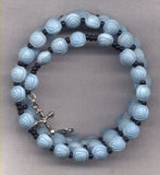 Roses Pastel Yellow spring wire rosary bracelet BR042