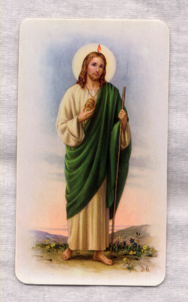 St Jude Thaddeus Apostle Patron of the Impossible holy card 5/pkg IT22