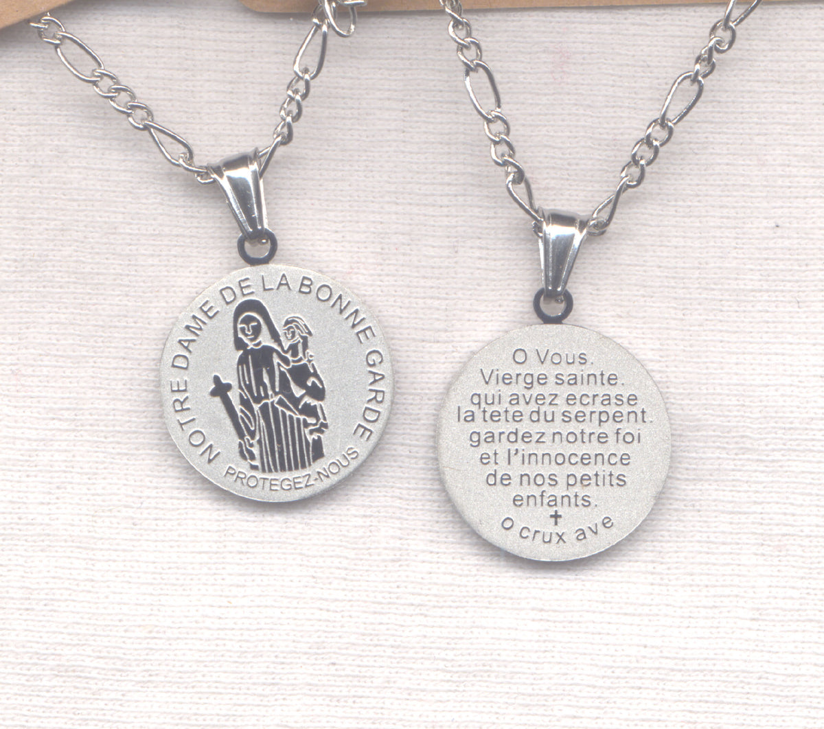 Notre Dame de La Bonne Garde Our Lady of Protection stainless steel me