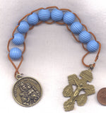 Our Lady's Ladybug 7 Sorrows One Decade Wood Pull Rosary