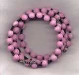 Roses Pastel Yellow spring wire rosary bracelet BR042