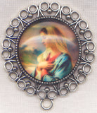 Brigittine Rosary Our Lady Purest of The Pure blue wood bead BR04