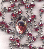 Precious Blood of Jesus Novena Beads with capped beads CH01-deluxe