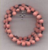 Roses Pastel Yellow spring wire rosary bracelet BR042