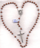 St Francis of Assisi Brown Acrylic Ultralink Rosary