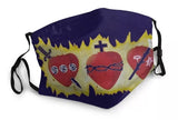Three Holy Hearts Washable Face Mask MK13