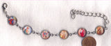 Colour Pictures St Michael and Saints Medium Silver Chain Bracelet BR032