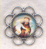 St Anthony of Padua miracle worker mahogany color wood beads V35B