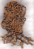 Small Olive Wood Cord Rosary from the Holy Land CD20