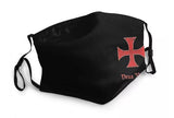 Deus Vult Maltese Cross Face Mask MK33
