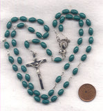Bulk Buy Green Acrylic Ultralink Rosaries 5 per package BULK21