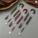 7 Sorrows Servite Rosary Our Lady of Seven Sorrows Red wood beads 7S31