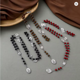 7 Sorrows Servite Rosary Our Lady of Seven Sorrows brown wood beads 7S32