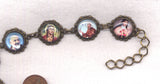 Colour Pictures Favorite Saints Medium Bronze Chain Bracelet BR058