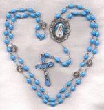 Immaculate Heart of Mary Blue One Decade Pocket Rosary PKT49