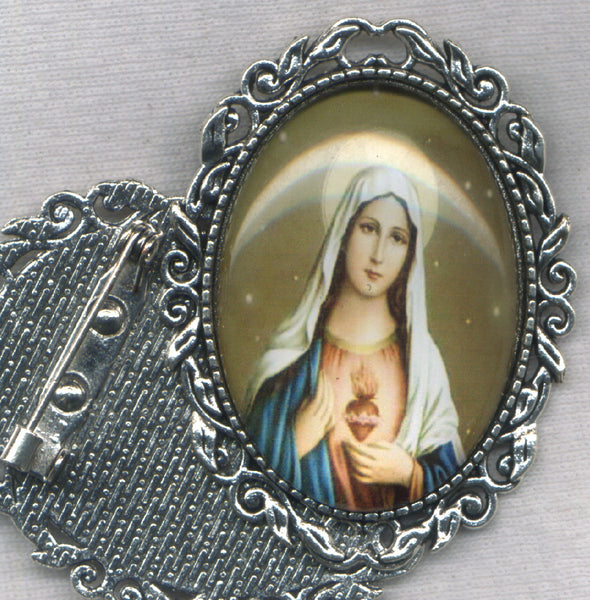 Immaculate Heart of Mary Brooch each BRCH02B