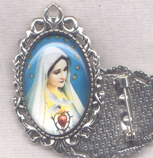 Pilgrim Virgin Immaculate Heart Brooch each BRCH03R