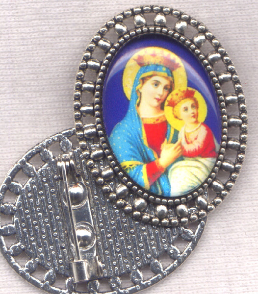 Our Lady of Perpetual Help icon Brooch each BRCH04M