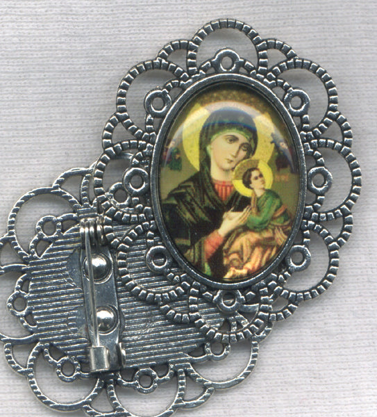 Our Lady of Perpetual Help icon Brooch each BRCH04P