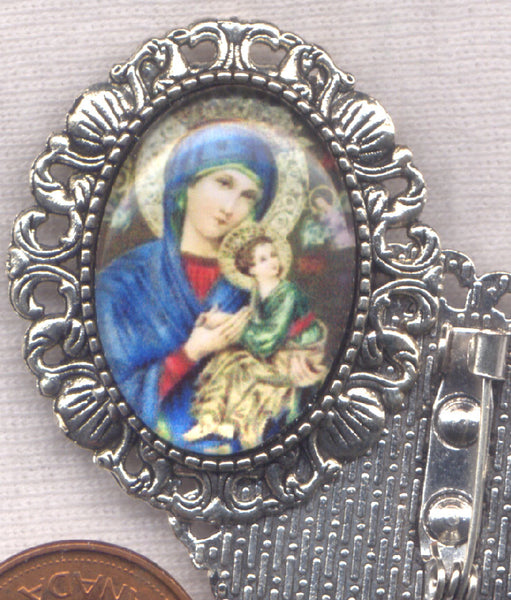 Our Lady of Perpetual Help Icon Brooch each BRCH04V