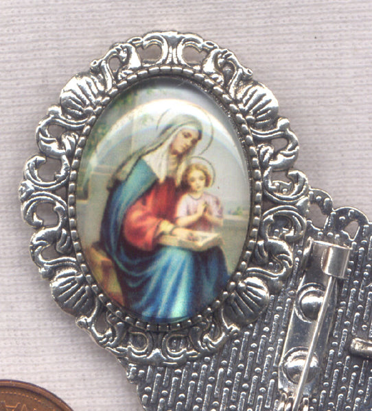 St Anne Mother of the Blessed Virgin Mary Brooch each BRCH04Z
