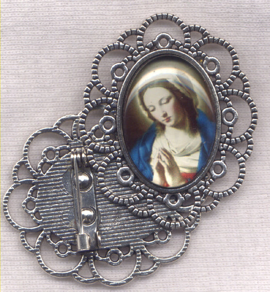 Praying Madonna Renaissance Series Brooch each BRCH05A