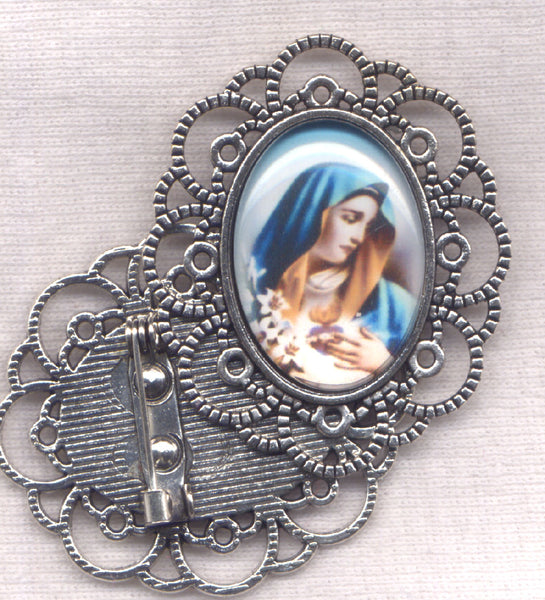 Sorrowful and Immaculate Heart Brooch each BRCH05C