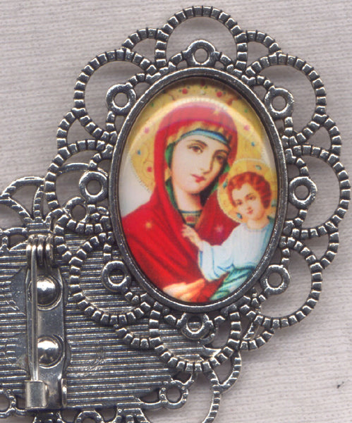 Our Lady Quick to Hear Icon Brooch each BRCH05K