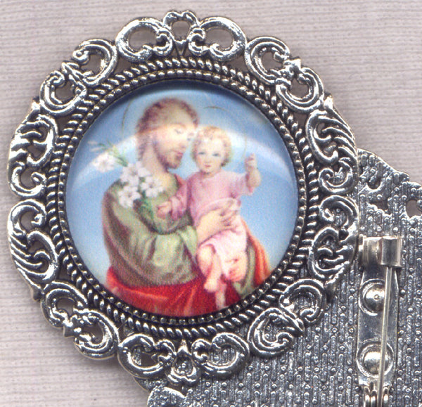 St Joseph and the Holy Child Brooch each BRCH13