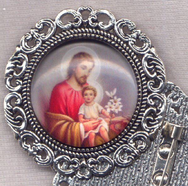 St Joseph and the Holy Child Brooch each BRCH14