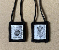 Deluxe Servite Black Wool Scapular each