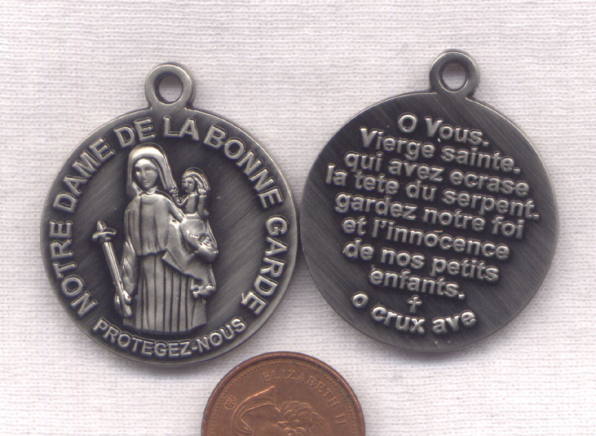 Notre Dame de La Bonne Garde Our Lady of Protection medal Large size e
