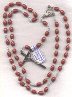 Bulk Buy Brown Acrylic Ultralink Rosaries 5 per package BULK22