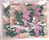 Bulk Buy Green Acrylic Our Lady of Guadalupe Rosaries 5 per package BULK01