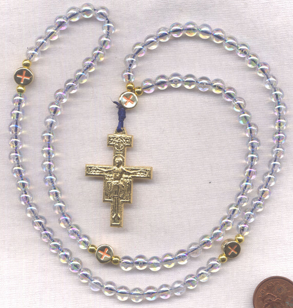 Jesus Beads Chotki Russian Greek Byzantine Prayer Beads crystal AB J