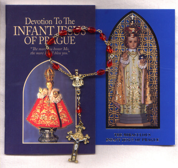 Miraculous Infant Jesus of Prague book and rosary Combo06