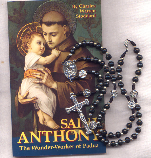 St Anthony Book and St Anthony Cord Rosary Combo09