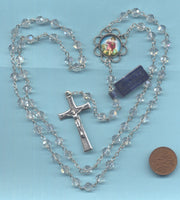 Claudio Cipolletti Crystal Holy Child Jesus Rosary AB Crystal beads GR58 April