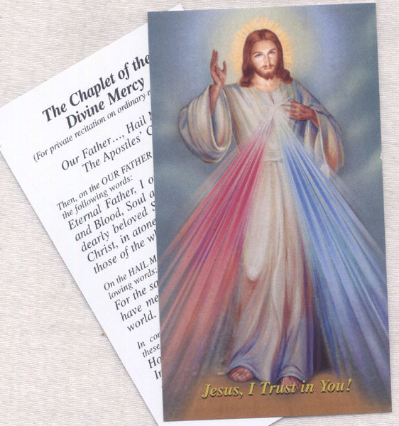 Divine Mercy Chaplet prayer card 5/pkg IT302
