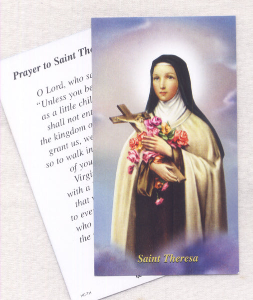 St Theresa of Lisieux Little Child prayer card 5/pkg IT304