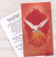 Holy Spirit 7 Gifts Confirmation prayer card 5/pkg IT306