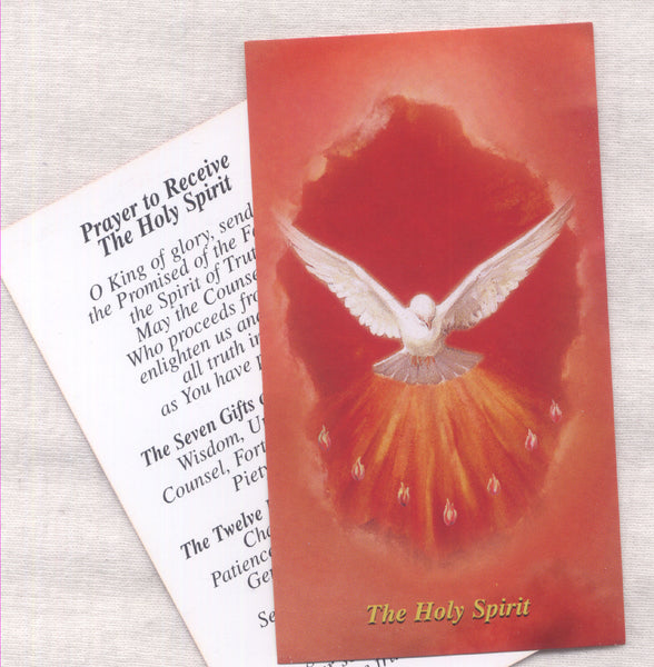 Holy Spirit 7 Gifts Confirmation prayer card 5/pkg IT306