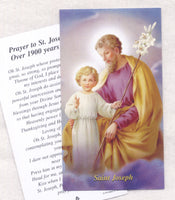 St Joseph Ancient devotion prayer card 5/pkg IT311