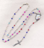 Baby Baptism Multi Color Mini Bead Rosary JB08