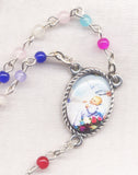 Baby Baptism Multi Color Mini Bead Rosary JB08