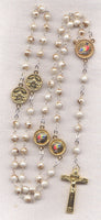 Jubilee 2025 Rosary Marble Glass Pearl with Logo Pouch JB04